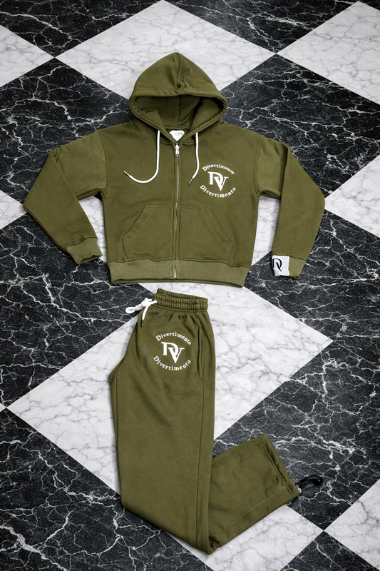 Olive green sweatsuit