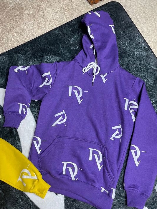 Purple Divertimento logo hoodie