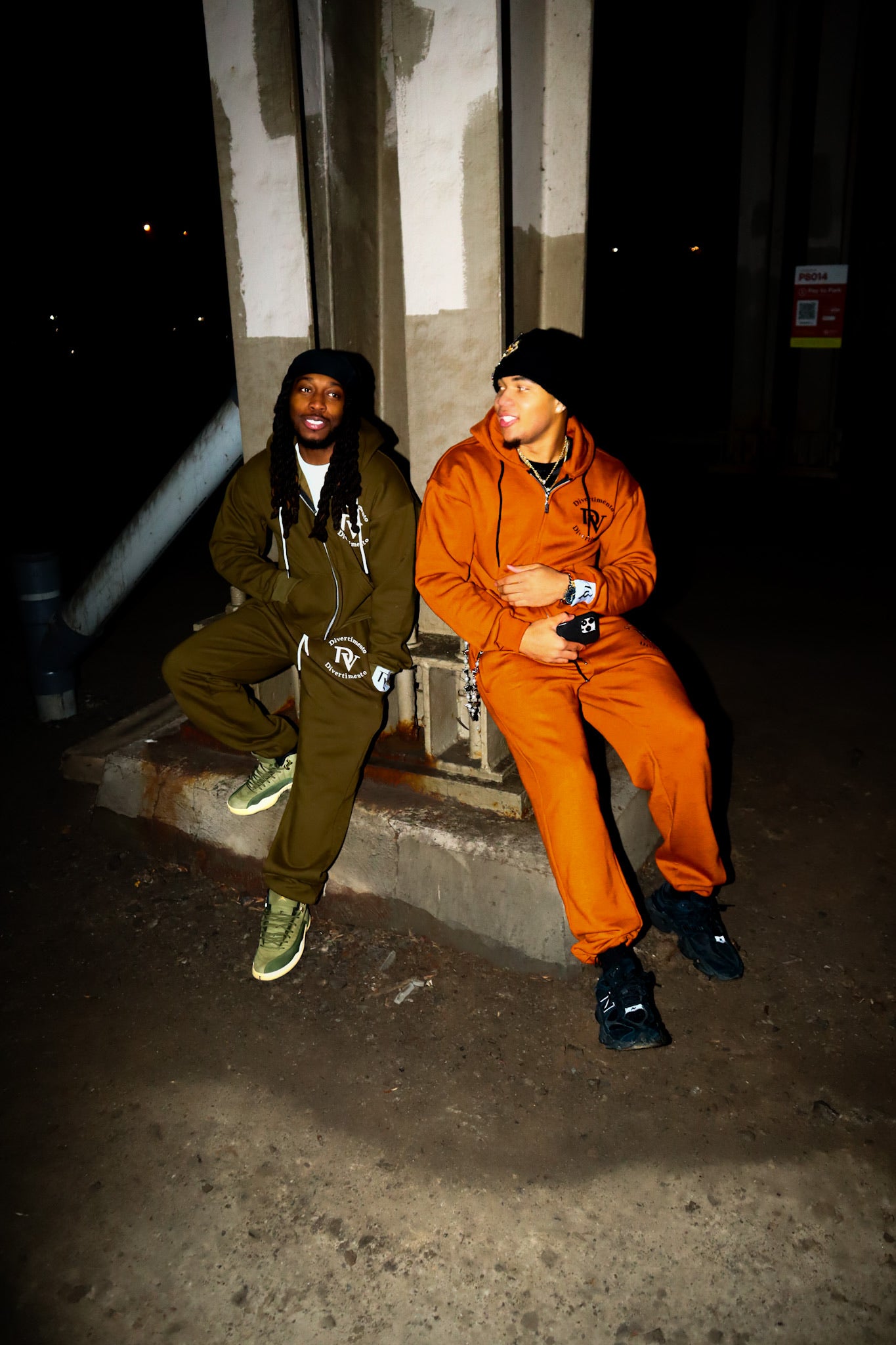 Olive green sweatsuit